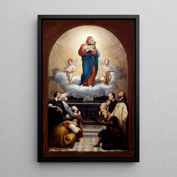 The Good Shepherd - Romain Cazes — framed artwork on a wall