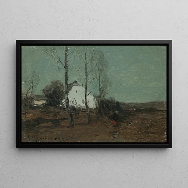 Roman Kazimierz Kochanowski - Landscape with a cottage.webp