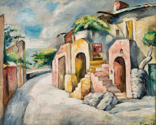 Roman Kramsztyk - Landscape from Catalonia Small street in Collioure.webp