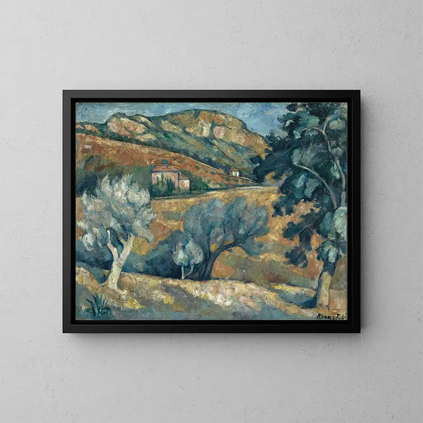 Landschaft in der Provence - Roman Kramsztyk — gerahmtes Bild an der Wand