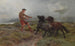 Ein Ghillie und zwei Shetland-Ponys in einer nebligen Landschaft - Rosa Bonheur — Ansicht des Kunstwerks