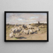 Ein Hirte, der sich mit seiner Herde ausruht - Rosa Bonheur — gerahmtes Bild an der Wand