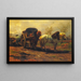 Due cavalli per un carretto - Rosa Bonheur — quadro incorniciato alla parete