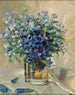 Blumen des Frühlings in einer Glasvase - Rosa Scherer — Ansicht des Kunstwerks