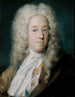 a gentleman wearing a coat with gold patterns and a violet-brown cape - Rosalba Carriera — artwork view