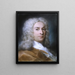 Portrait eines Edelmanns - Rosalba Carriera — gerahmtes Bild an der Wand
