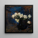 Roses bianche - Léon Wyczkowski — quadro incorniciato alla parete