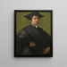 Ritratto di un uomo - Rosso Fiorentino — quadro incorniciato alla parete