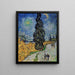 Reproduktion des Gemäldes Straße mit einer Zypresse und einem Stern - Vincent van Gogh