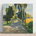 Riproduzione del dipinto Strada bordata da alberi a Bruntál - Carl Moll