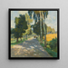 Route bordée d'arbres à Bruntl - Carl Moll — gerahmtes Bild an der Wand