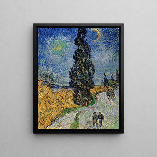 Strada con un cipresso e una stella - Vincent van Gogh
