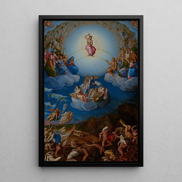 The Last Judgment - Roviale Spagnolo — framed artwork on a wall
