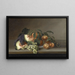 Stillleben mit Wassermelone - Rubens Peale — gerahmtes Bild an der Wand