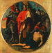 Rudolf I. von Habsburg auf dem Körper Ottokars in Drnkrut 1278 - Karl von Blaas — in einem Innenraum präsentiert