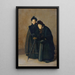 Due sorelle - Rudolf Bacher — quadro incorniciato alla parete