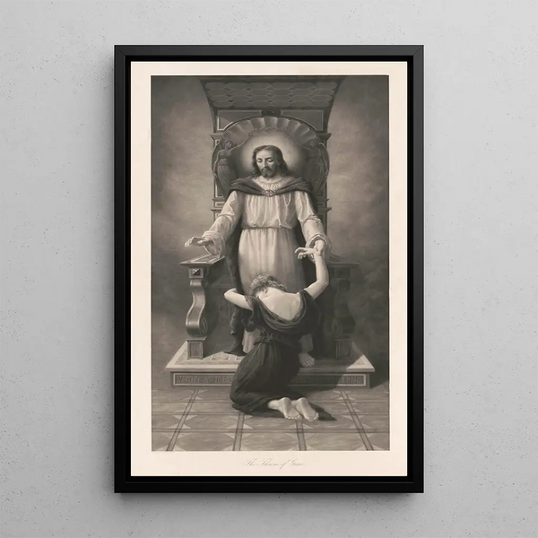 The Throne of Grace - Rudolf Blind — framed artwork on a wall