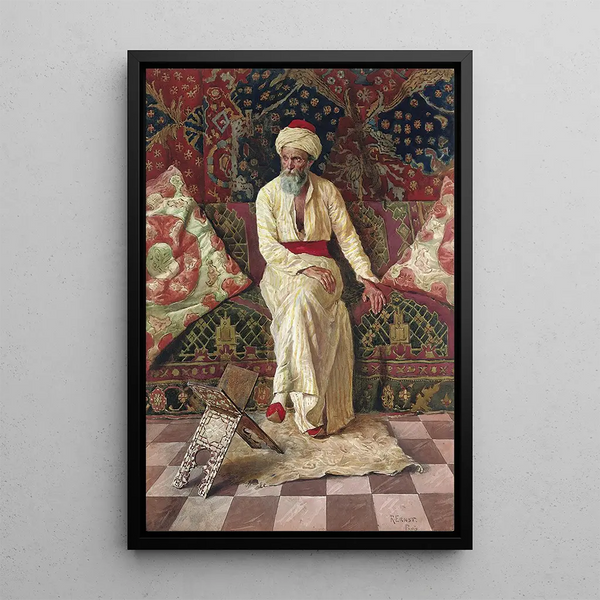 Rudolf Ernst - A pensive elder.webp