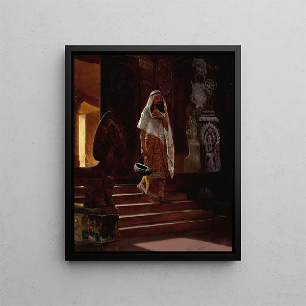 Entrer dans le temple - Rudolf Ernst — gerahmtes Bild an der Wand