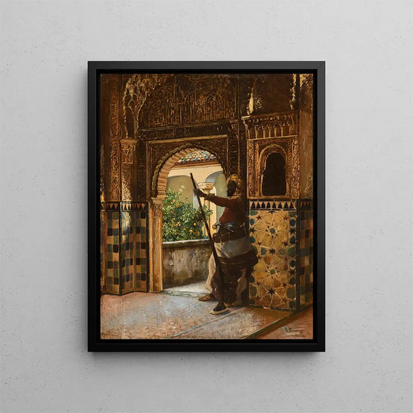 Garder l'Alhambra - Rudolf Ernst — gerahmtes Bild an der Wand