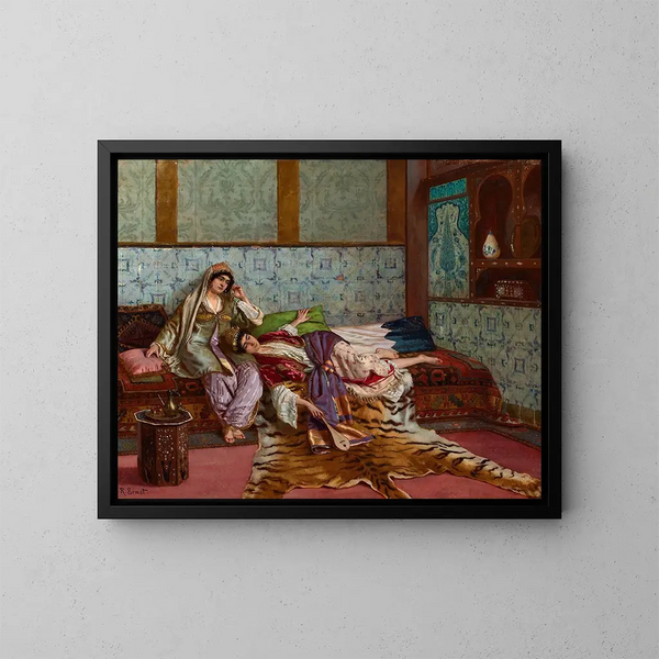La Musicienne - Rudolf Ernst — quadro incorniciato alla parete