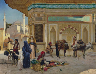 Rudolf Ernst - The Fountain Of Ahmed III Istanbul.webp