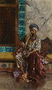 The Hookah Smoker - Rudolf Ernst — artwork view