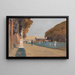 Promenade dans les jardins du palais - Rudolf Hellwag — gerahmtes Bild an der Wand