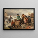 Tempesta sulla costa - Rudolf Jordan — quadro incorniciato alla parete