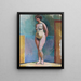 Nacktes weibliches stehendes im Studio - Rudolf Levy — gerahmtes Bild an der Wand