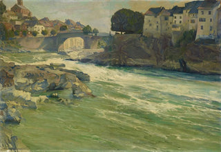 Rudolf Lw - The Rhine at Laufenburg.webp