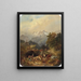 Conduite de Bétail en Haute Montagne - Rudolf Swoboda — framed artwork on a wall