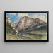 Lago Altaussee e fronte del monte Trissel - Rudolf von Alt — quadro incorniciato alla parete