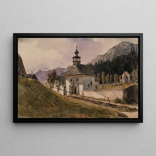 Rudolf von Alt - Graveyard in Ischl.webp