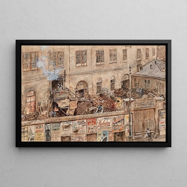 Rudolf von Alt - Iron foundry Kitschelt in Skodagasse.webp