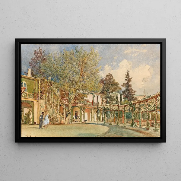 Rudolf von Alt - Main Courtyard of the Khans Palace in Bakhchisaray.webp