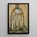 Ruin of a church - Rudolf von Alt — framed artwork on a wall