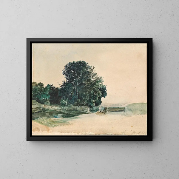 Studio di un albero - Rudolf von Alt — quadro incorniciato alla parete