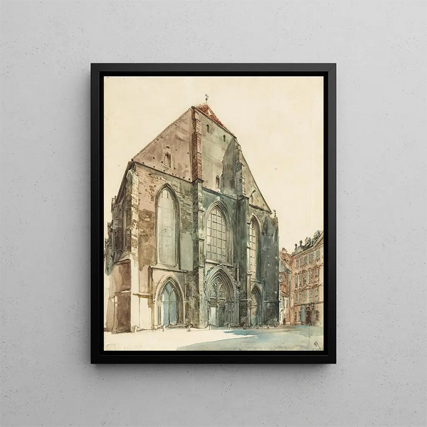 Rudolf von Alt - The Minorite Church in Vienna.webp