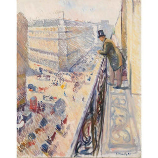 Rue Lafayette - Edvard Munch | Reproduction Tableau Décoration murale affiche copie