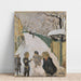 Reproduktion des Gemäldes Schneeglöckchenstraße mit spielenden Kindern - Pierre Bonnard