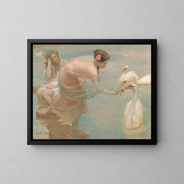 Ein Sommermorgen - Rupert Bunny — gerahmtes Bild an der Wand