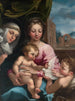 Jungfrau mit Kind mit dem jungen heiligen Johannes dem Täufer und der heiligen Katharina von Siena - Rutilio Manetti — Ansicht des Kunstwerks