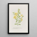 Large yellow gerbera painting - S Fred Prince — framed artwork on a wall