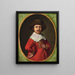 Portrait eines Mannes mit Hut - Saack Jacobsz Van Hooren — gerahmtes Bild an der Wand