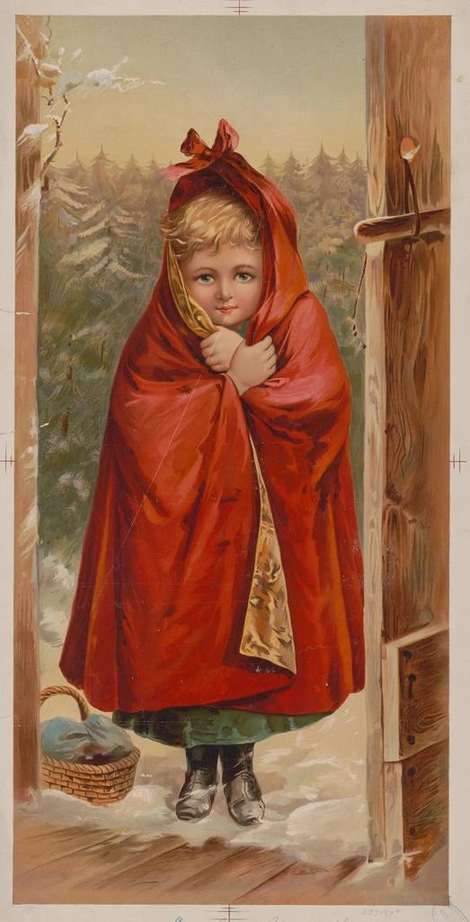 Reproduction of the painting Le Petit Chaperon rouge - Sackett Wilhelms Litho