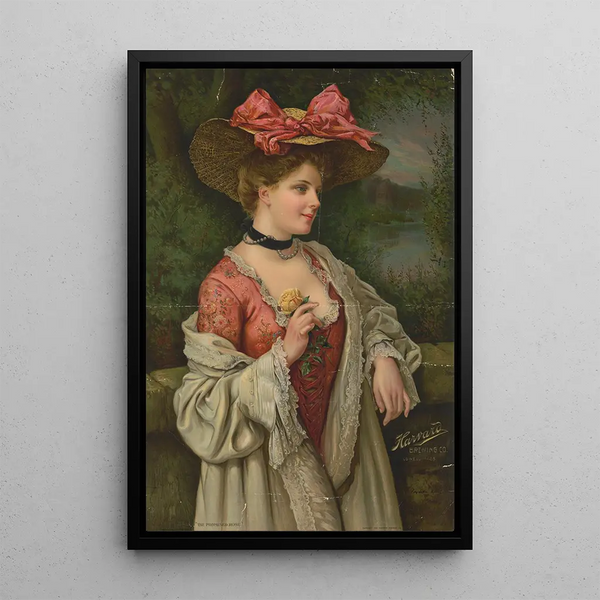 La rose promise - Sackett Wilhelms Litho — framed artwork on a wall