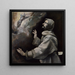 di San Francesco ricevendo le stigmate - El Greco Domenikos Theotokopoulos — quadro incorniciato alla parete