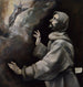 di San Francesco ricevendo le stigmate - El Greco Domenikos Theotokopoulos — vista dell’opera