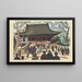 Tempel von Asakusa Kannon - Saitō Kiyoshi — gerahmtes Bild an der Wand